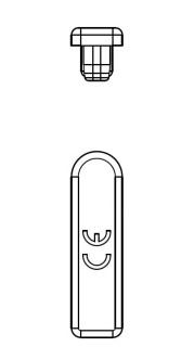 Busbar end-cap 1-pole, 10-16mmý, BSB00108 Schrack Technik