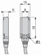 inductive proximity sensor XS7 15x32x8, PBT, Sn5mm, 12...24 VDC, cable 2 m, XS7F1A1PAL2 alt_view_3