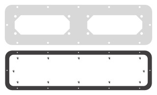 WSA Adapter gland plate for type F, WSAVBF04-- Schrack Technik