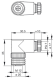 ELWIKA5012PG7 konektors, "female", PIN 5, leņķa, M12 ELWIKA5012PG7 Hirschmann alt_view_2