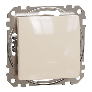 Push-Button, Sedna Design & Elements, 2-way, 10A, beige