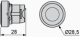 Head for non illuminated push button, Harmony XB5, plastic, flush, green, 22mm, spring return, unmarked alt_view_4
