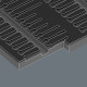 9815 Foam insert Kraftform Micro screwdriver set 1, empty, 344 x 30 x 392 mm, 05137315001 Wera alt_view_2
