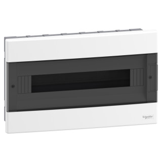 Flush Enclosure 18M Smoked door+EN TB, EZ9EUA118, Schneider-Electric