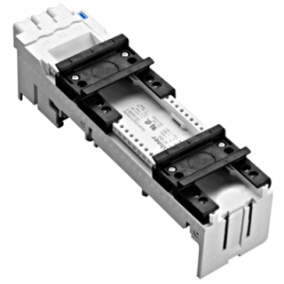 Busbar- adapter 25A 45mm 2 RAIL 3X6 main