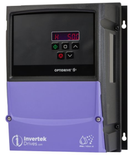 Variable frequency drive, Optidrive E3, 1.5 KW, 1 PH in, 3 PH out, 7A, 200-240V, Internal EMC Filter, IP66, Invertek Drives, ODE-3-220070-1F4A main