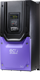 Variable frequency drive, Optidrive Eco , 37 KW, 3 PH in, 3 PH out, 72A, 380-480V, EMC Filter, TFT Display, IP55, Invertek Drives, ODV-3-540720-3F1N-TN main