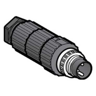 Male, M8, 3 pin, straight connector, cable gland M9.5 x 1, XZCC8MDM30V main