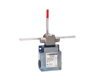 Limit switch, XCKMR, reverse head stay put crossed rods, 2x(2 NC), slow, M20, XCKMR54D2H29 main