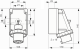Розетка настенная, 3P+N+E, 6h, 415V, 32A, IP67, 83571 Schneider Electric alt_view_2