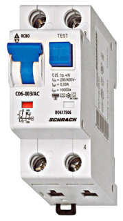 Combined MCB/RCD (RCBO) C02/1+N/30mA/Type AC, BO617502-- Schrack Technik main