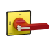 Handles and front plates,TeSys Control,red handle,yellow front,without padlocking,4 screws fixing main