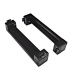 Plinth side parts (pair) D=400 H=100 mm sheet steel RAL9005 main