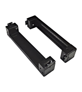 Plinth side parts (pair) D=400 H=100 mm sheet steel RAL9005