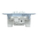 Double switch, Merten inserts, 1-pole 1-way, 10AX, screwless terminals, alt_view_3