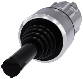 Coordinate switch, 22 mm, round, metal, high gloss, black, 3SU1050-7AF88-0AA0, Siemens main