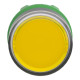 Head for illuminated push button, Harmony XB5, yellow flush, 22mm, universal LED, spring return, plain, unmarked alt_view_4