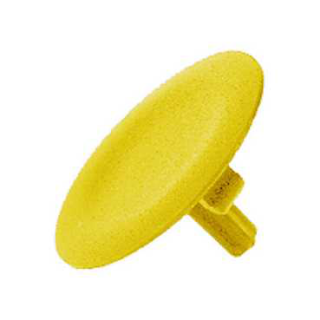 yellow cap unmarked for circular flush pushbutton 22mm