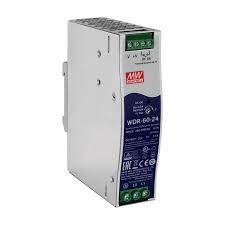 Power Supply; DIN; 60W; 24V; 2.5A; 180-550VAC; 254-780VDC, MeanWell, WDR-60-24 main