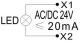 LED lamp yellow, 24 VAC/DC, 22mm, BZ501211A Schrack Technik alt_view_3