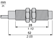 Photoelectric sensors, XUB, thru beam, laser, Sn 100 m, 12...24 VDC, cable 2 m, XUBLAPCNL2 alt_view_3