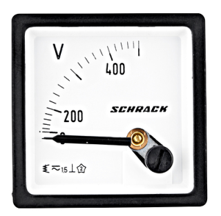 Voltmeter, 48x48mm, 500V AC MGF64500A Schrack Technik main