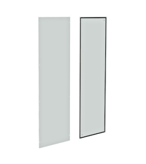 Side panels (pair) H=2000 D=500 mm sheet steel RAL7035, ACSW2005 Schrack Technik
