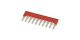 Plug-in bridge, Linergy TR, 10 points, for 2.5mm² terminal blocks, red, 10 way, set of 10 alt_view_2
