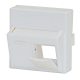Cover for 2 modules (SFA)(SFB), 45x45mm, angled, RAL9010 main
