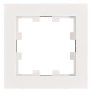 One gang frame, Design CUBIC, white, EV105301 Schrack Technik