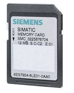 SIMATIC S7, memory cards for S7-1x00 CPU/SINAMICS, 3, 3V Flash, 12 MB main