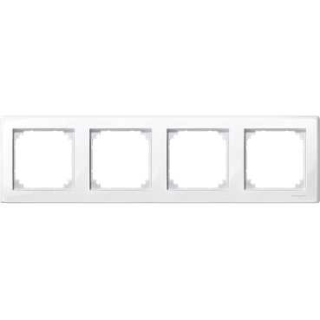 Cover frame, Merten M-Smart, 4 gangs, polar white main