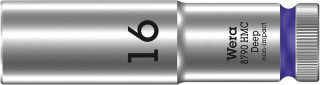 8790 HMC Deep socket with 1/2" drive, 16 x 83 mm, 05004556001 Wera main