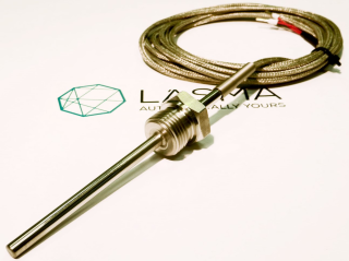 Temperatūras sensors ar vītni, PT100, 6 x 80mm, kabelis 3m, -50….500ºC, ET211 Evikon, ET211-PT100H-D6-E80.H30-G12-C6S.3-IP55-0, Evicon main