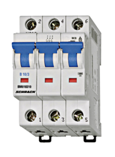 Automātslēdzis (MCB) B, 13A, 3-pole, 6kA, Schrack Teknik, BM618313-- main