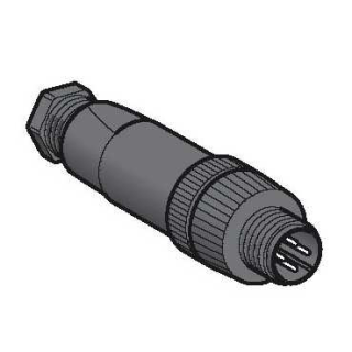 Male, M12, 4 pin, straight connector, cable gland Pg 7, XZCC12MDP40B main