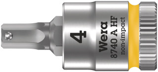 8740 A HF Отверточная головка Zyklop с приводом 1/4", с фиксирующей функцией, 4 mm x 28 мм, 05003333001 Wera main