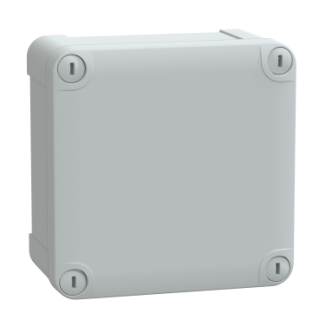 ABS industrial box, PanelSeT TBS, 116x62x116mm, int. 105x55x105mm, low plain cover, IP66, IK07, RAL 7035 main