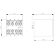 Auxiliary switch, front, 2 NO + 2 NC, current path 1 NO, 1 NO, 1 NC, 1 NC, sc..., 3RH2911-1NE22, Siemens alt_view_3