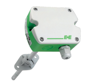 EE160-M8T2A3TP3SBL-10SBH50, Model: RH + T + T passive, Type: Duct mount, Output: 0-10 V, Passive T Sensor: PT1000 DIN A, Filter: Membrane, Output RH: 0...100 %RH, Output T: T [°C], Scale T low: -10 "BL-10SBH50 EE160M8T2A3TP3SBL10 E + E Elektronik main