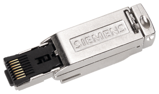Industrial Ethernet FastConnect RJ45 plug 180 4x 2, RJ45 plug-in connector (10/100/1000 Mbit/s) with rugged metal enclosure and FC connection system, for IE FC TP cable 4x 2 (AWG24); 180° cable outlet 1 pack = 1 unit. 6GK1901-1BB11-2AA0 Siemens main