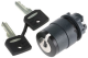 Key selector switch head, Harmony XB5, plastic, black, 22mm, key 455, 2 positions, stay put alt_view_2