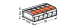 splicing connector, 5 contacts, 0,2...4 mm2, 450V/32A, for single and multi-conductor wiring, 221-415 Wago alt_view_3