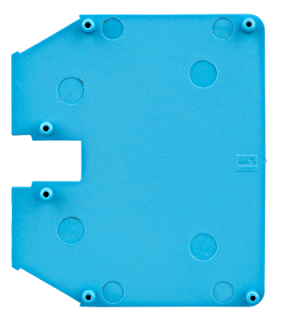 End plate for screw terminal AVK 16 RD blue, IK601216-A Schrack Technik