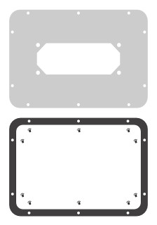 WSA Adapter gland plate for type C, WSAVBF05 Schrack Technik