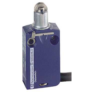 Limit switch, XCMD, steel roller plunger, 1NC+1 NO, snap, 1 m, XCMD2102L1