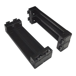Plinth side parts (pair) D=600 H=200 mm sheet steel RAL9005