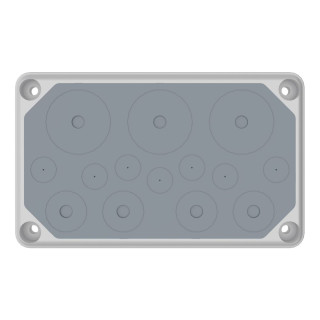Cable entry gland plate, IP55, 7x3-20, 4x3-32, 3x3-50mm, IL958008A Schrack Technik