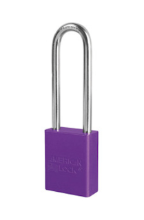A1107PRP | Anodized Aluminium Padlocks - Keyed Different - 5 Pin locking mechanism main