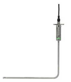 EE680-T29L300TG5GA6 ir Velocity / Temperature Sensor, Type: 90° angled probe, Probe length: 300 mm, Flange mounting. Output signal: 4-20 mA, Output 1: Vn - standardized flow [m/s], 0..2 m/s, Output 2: T - Temperature [°C], 0..50C main